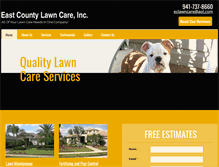 Tablet Screenshot of eastcountylawncare.com